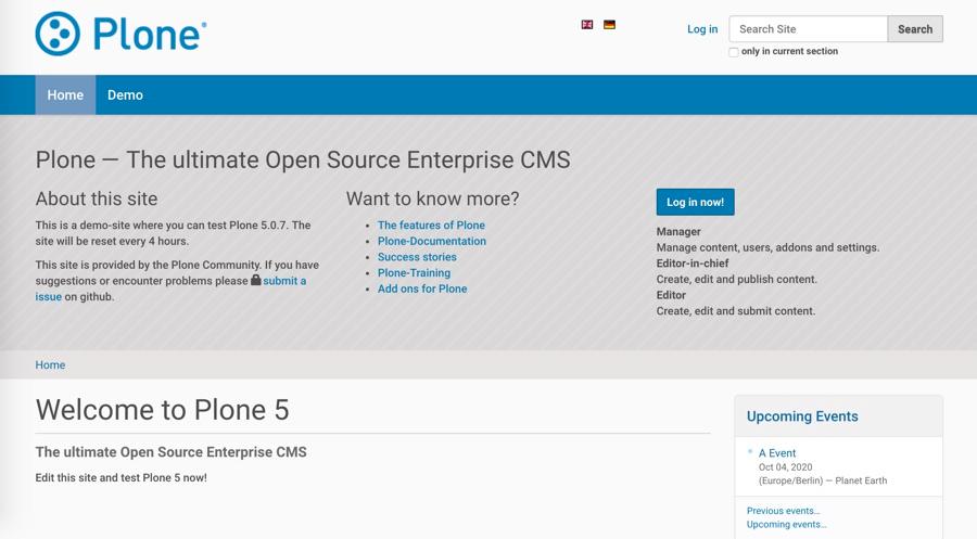 Exemple de site réalisé avec plone Exemple de site réalisé avec plone