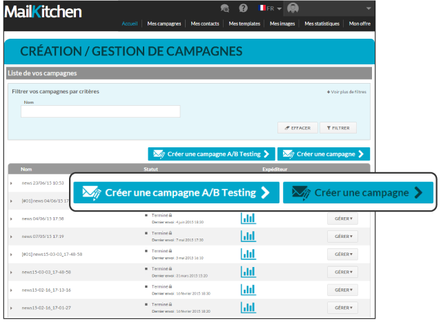 Créez votre campagne Emailing Créez votre campagne Emailing