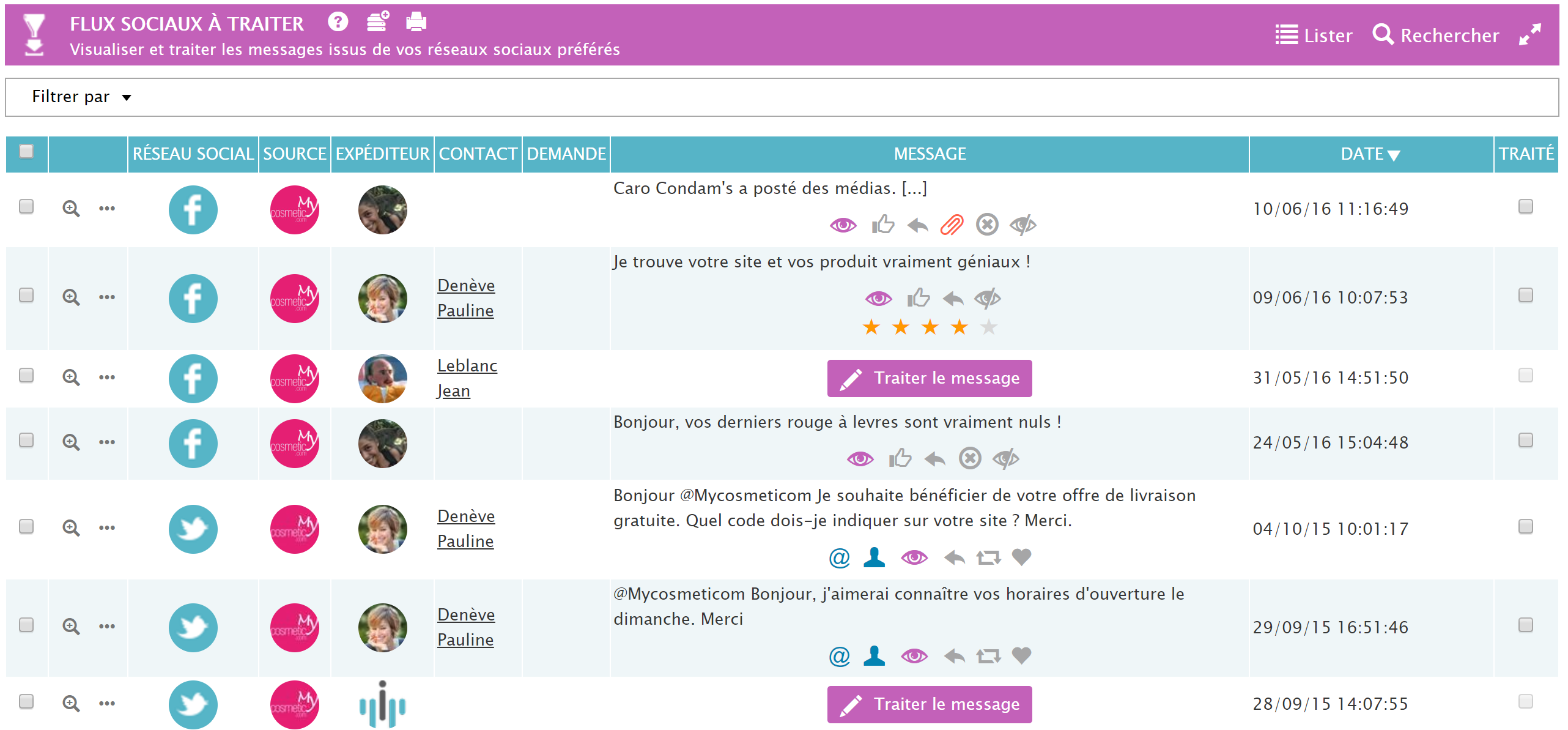 Traitement des flux sociaux avec la solution easiware Traitement des flux sociaux avec la solution easiware