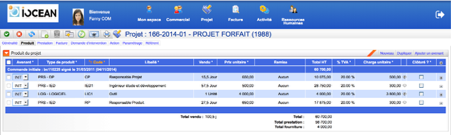 IOvision - iovision: Planification de projets, Import et export de données (CSV, XLS), Frais de déplacement