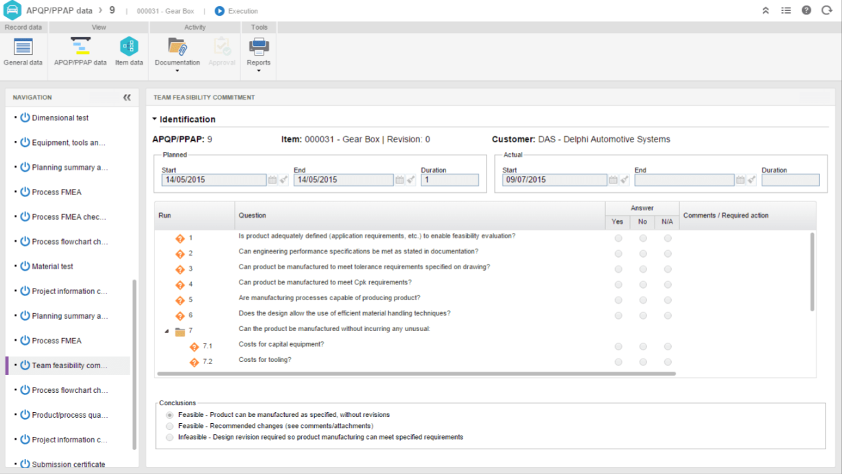 SoftExpert PLM - APQP/PPAP