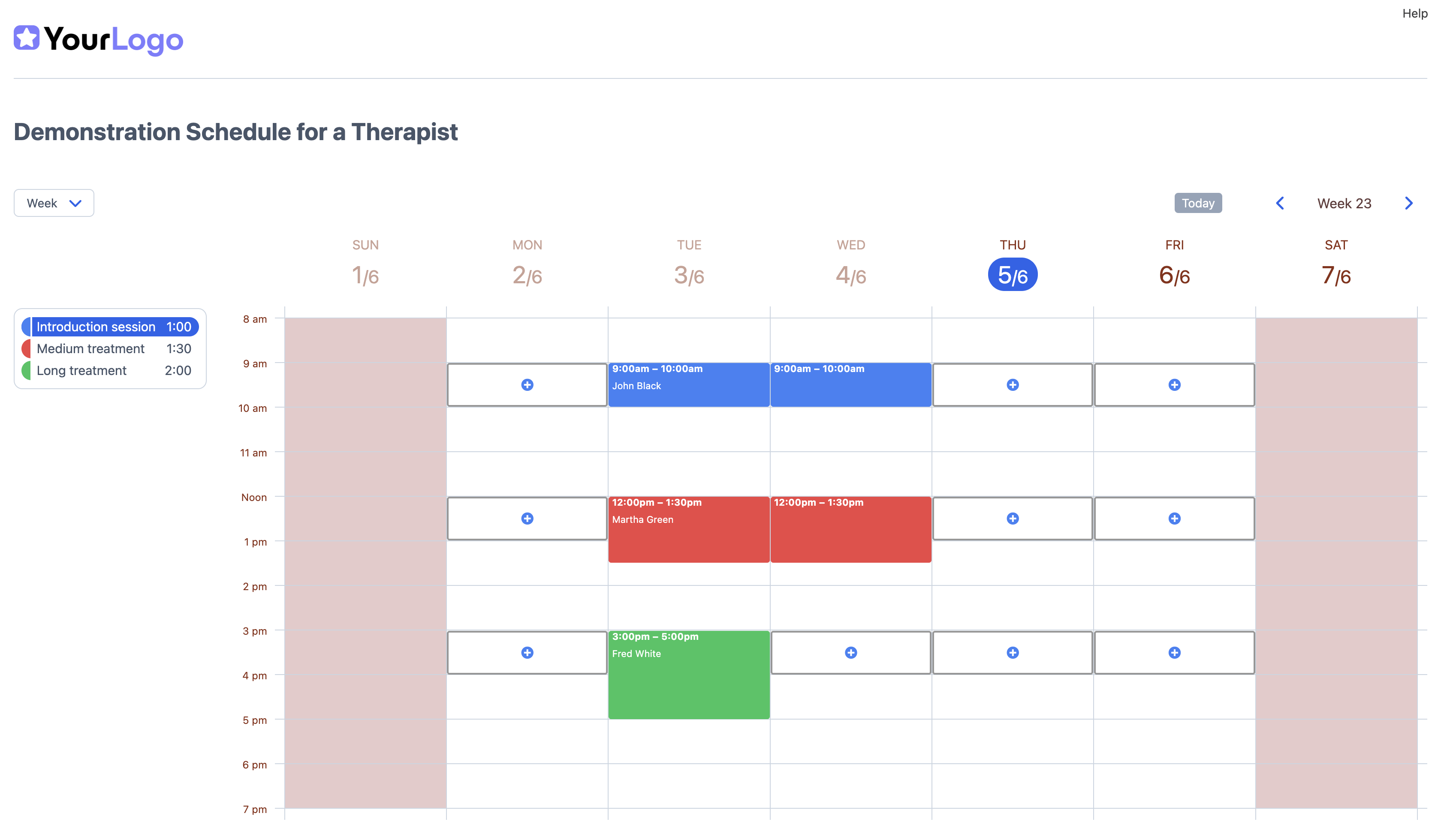SuperSaaS Appointment Schedule - SuperSaaS - multiple services schedule