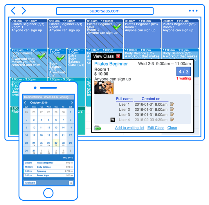 SuperSaaS Appointment Schedule - SuperSaaS Terminplan-Screenshot-1