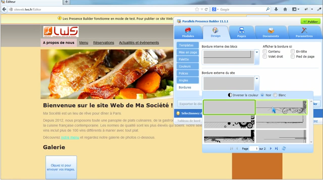 LWS: Modèles de sites web, Editeur de pages (glisser/déposer), Lecteur vidéo LWS: Modèles de sites web, Editeur de pages (glisser/déposer), Lecteur vidéo