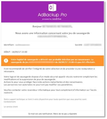 Alertes ransomware et intégrité du disque Alertes ransomware et intégrité du disque