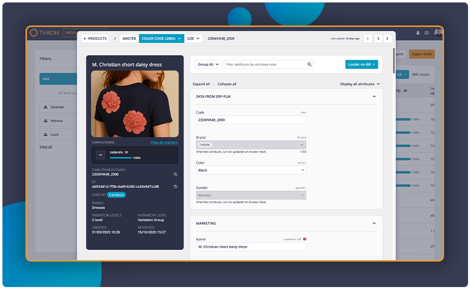 THRON - Products information summary
