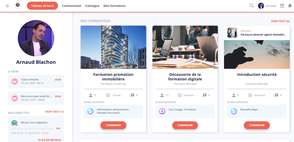 Rise Up-profil apprenant Rise Up-profil apprenant