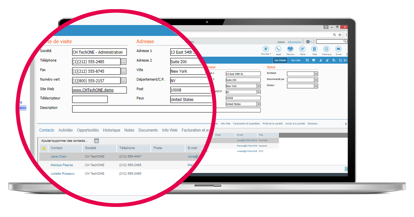 Gestion complète des clients Gestion complète des clients