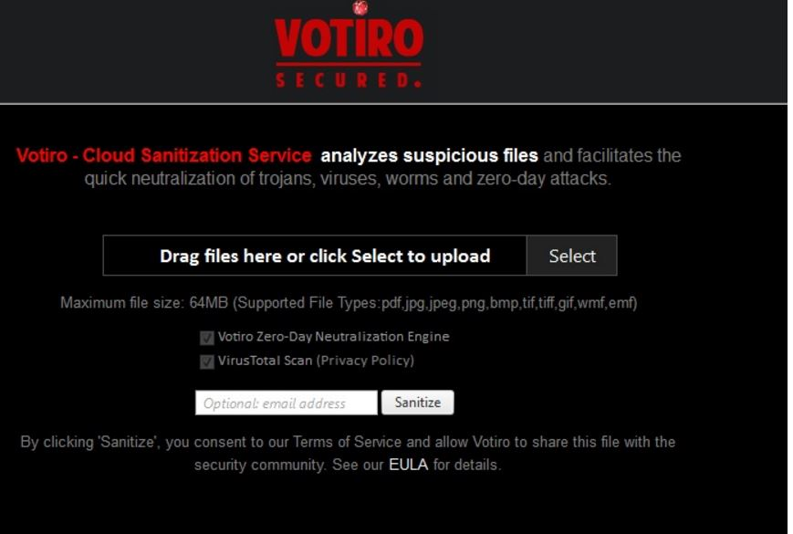 Votiro Secure Email Gateway-screenshot-0 Votiro Secure Email Gateway-screenshot-0