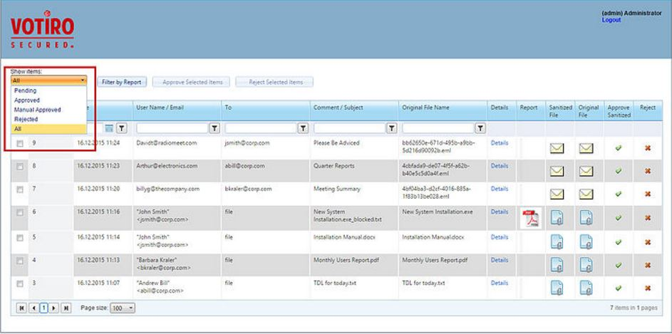 Votiro Secure Email Gateway-screenshot-2 Votiro Secure Email Gateway-screenshot-2