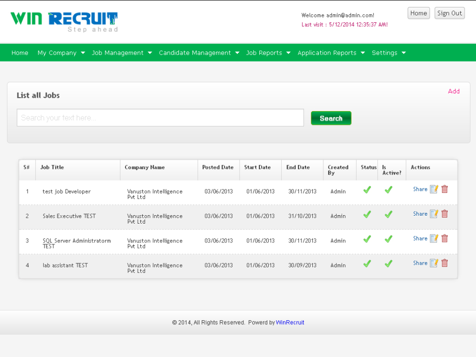 WinRecruit - WinRecruit-screenshot-1