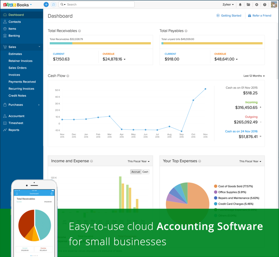 Zoho Books-screenshot-0 Zoho Books-screenshot-0