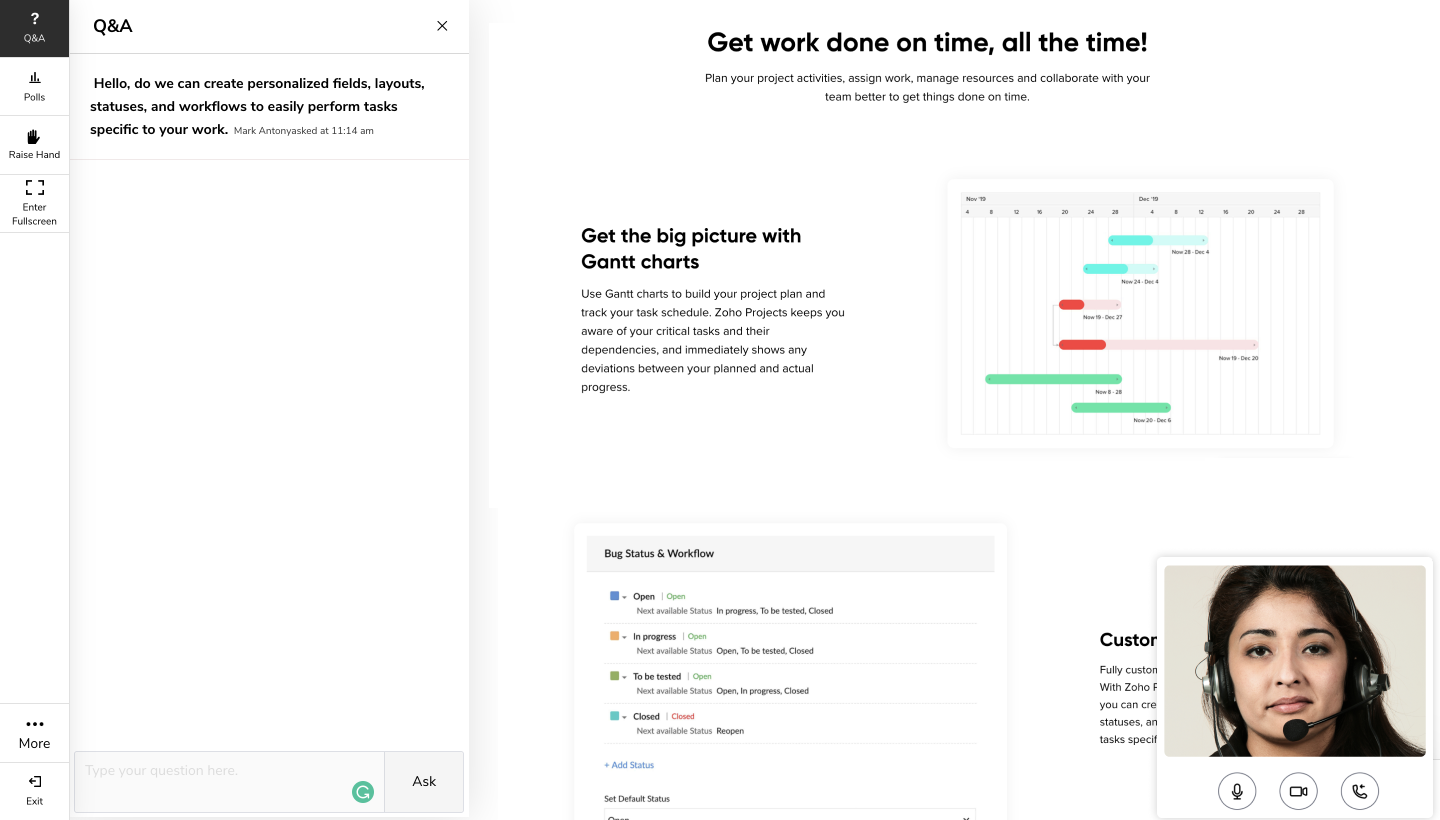 Zoho Meeting - Screenshot 2