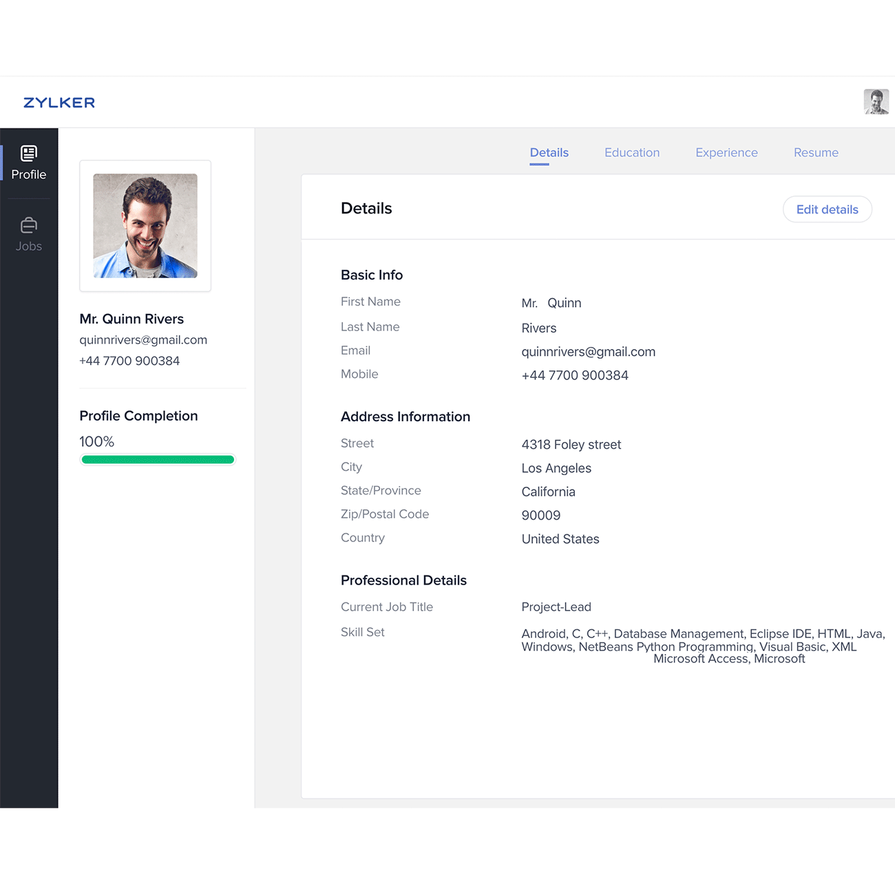 Zoho Recruit-candidate-portal
