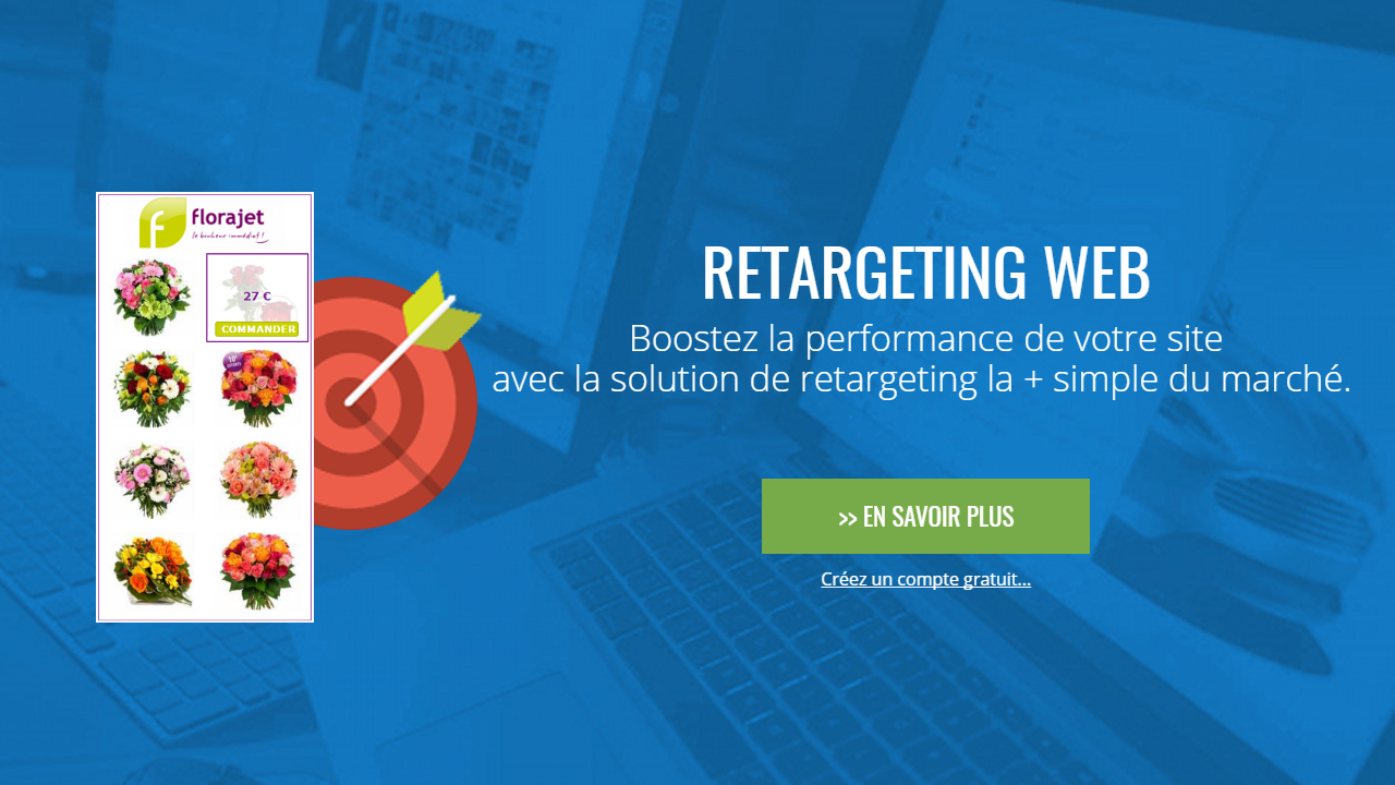 Aza Retarget Web : Boostez la performance de votre site avec la solution de retargeting la + simple du marché. Aza Retarget Web : Boostez la performance de votre site avec la solution de retargeting la + simple du marché.