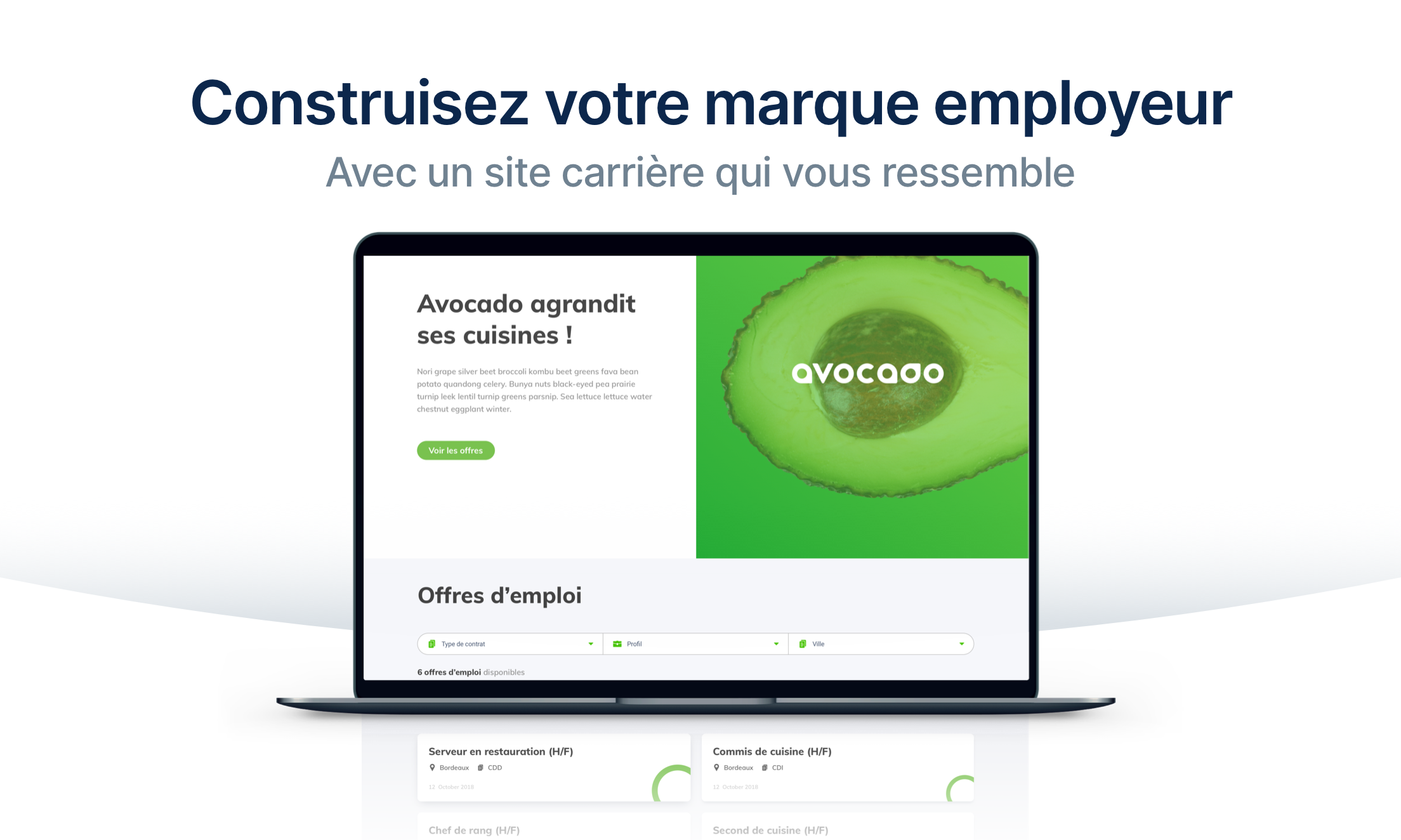 Un site carrière personnalisable Un site carrière personnalisable