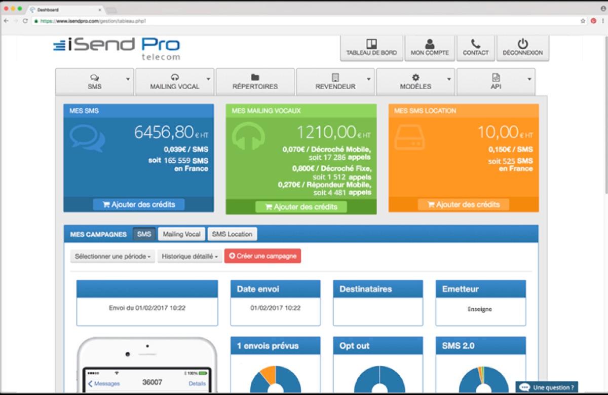 iSend Pro : logiciel en ligne de gestion des campagnes SMS iSend Pro : logiciel en ligne de gestion des campagnes SMS
