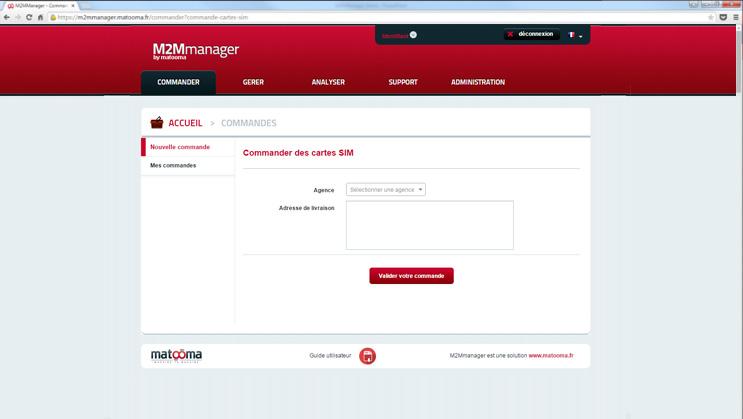 M2MManager : gestion des commandes M2MManager : gestion des commandes