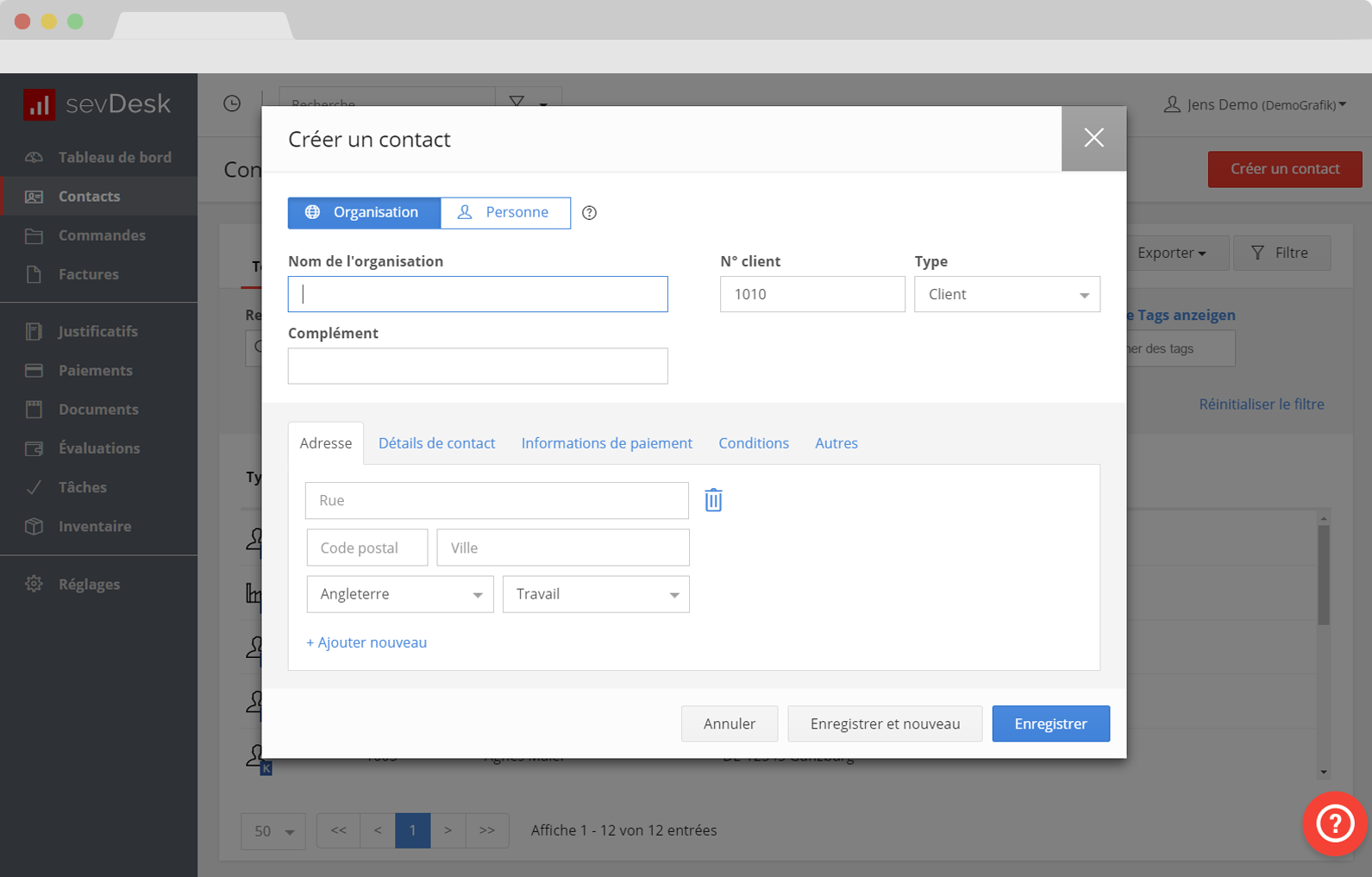 Gestion clients Gestion clients