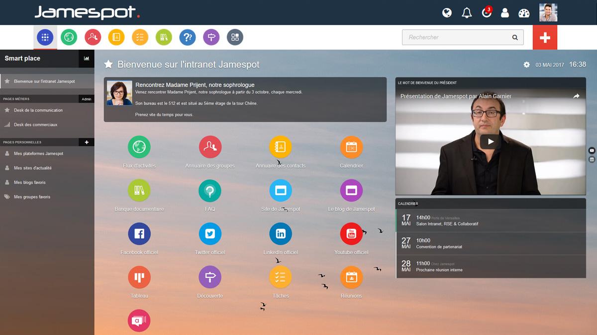 L'interface de Smart Place : ergonomie, lisibilité, facile à prendre en main L'interface de Smart Place : ergonomie, lisibilité, facile à prendre en main