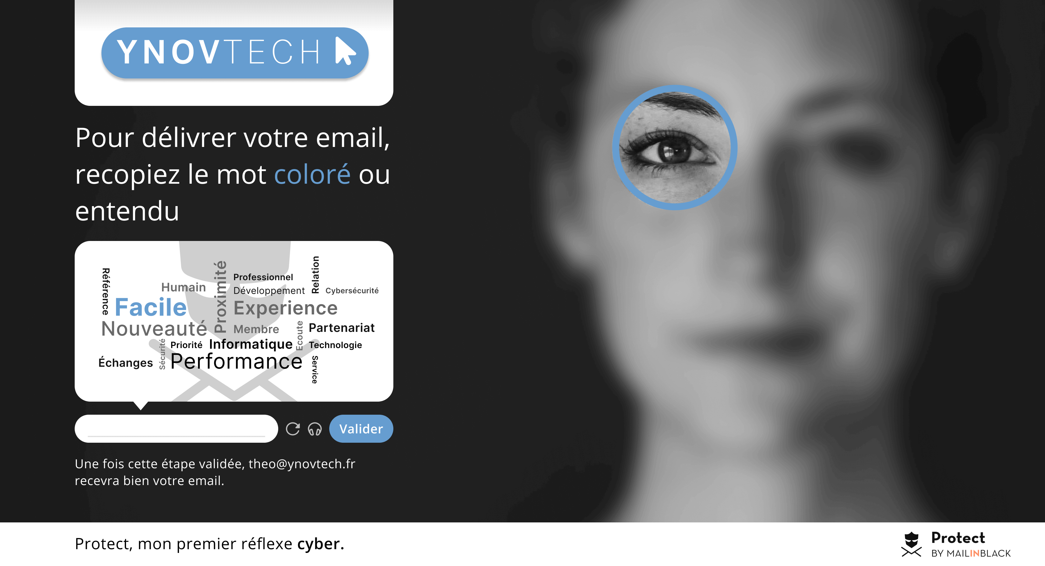 Mailinblack - Demande d'authentification