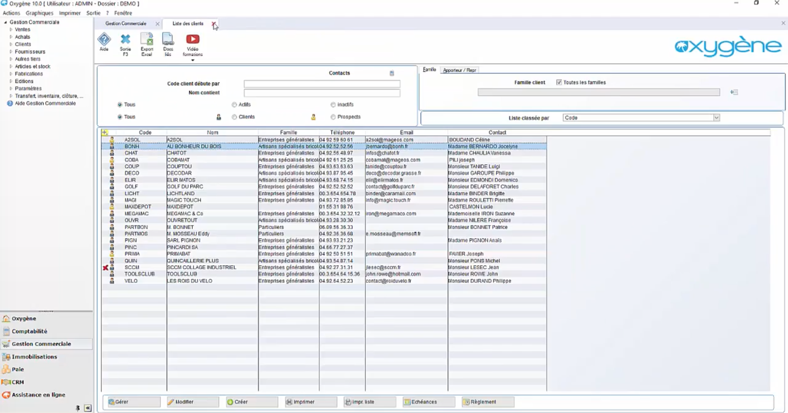 Oxygène Gestion commerciale - Logiciel de gestion commerciale Oxygène