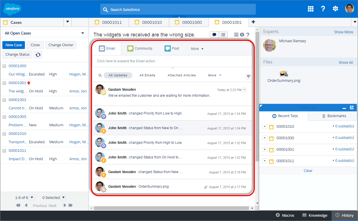 Service Cloud - Aplicações Salesforce serviço de nuvem