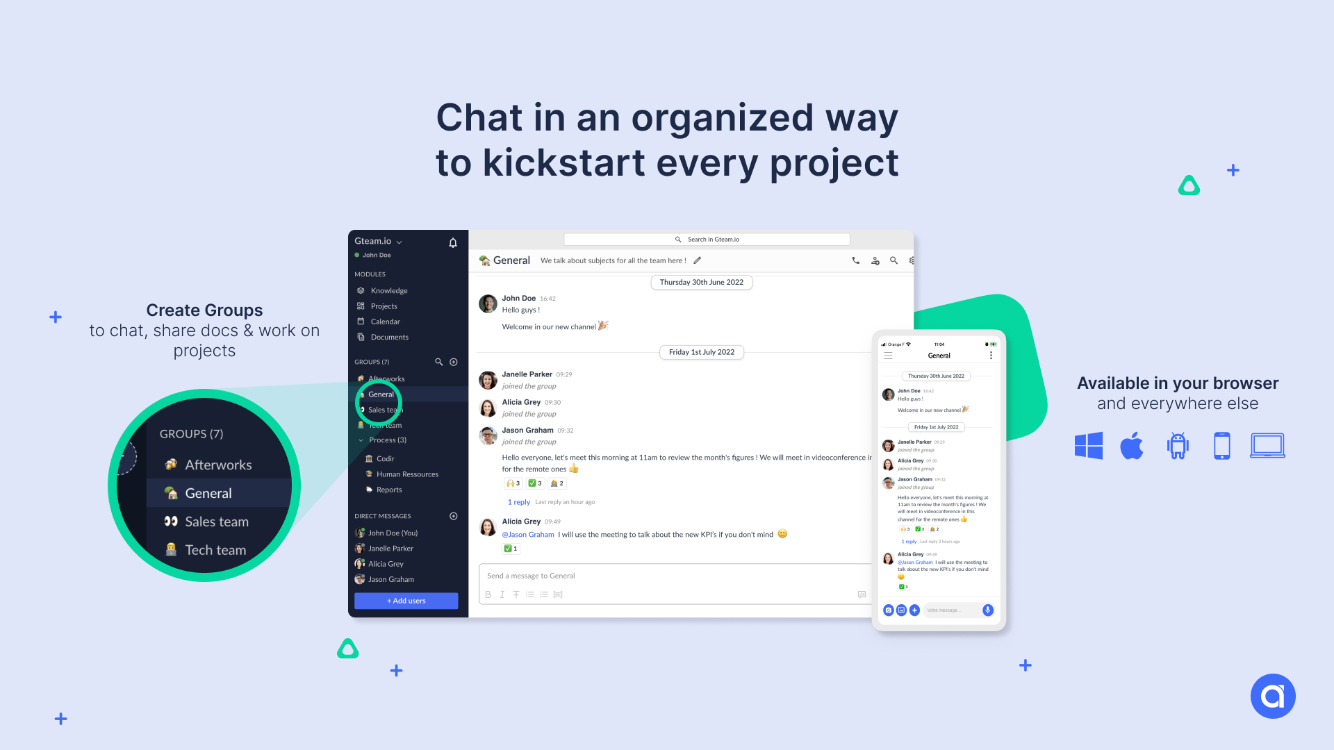 Instant messaging & Groups