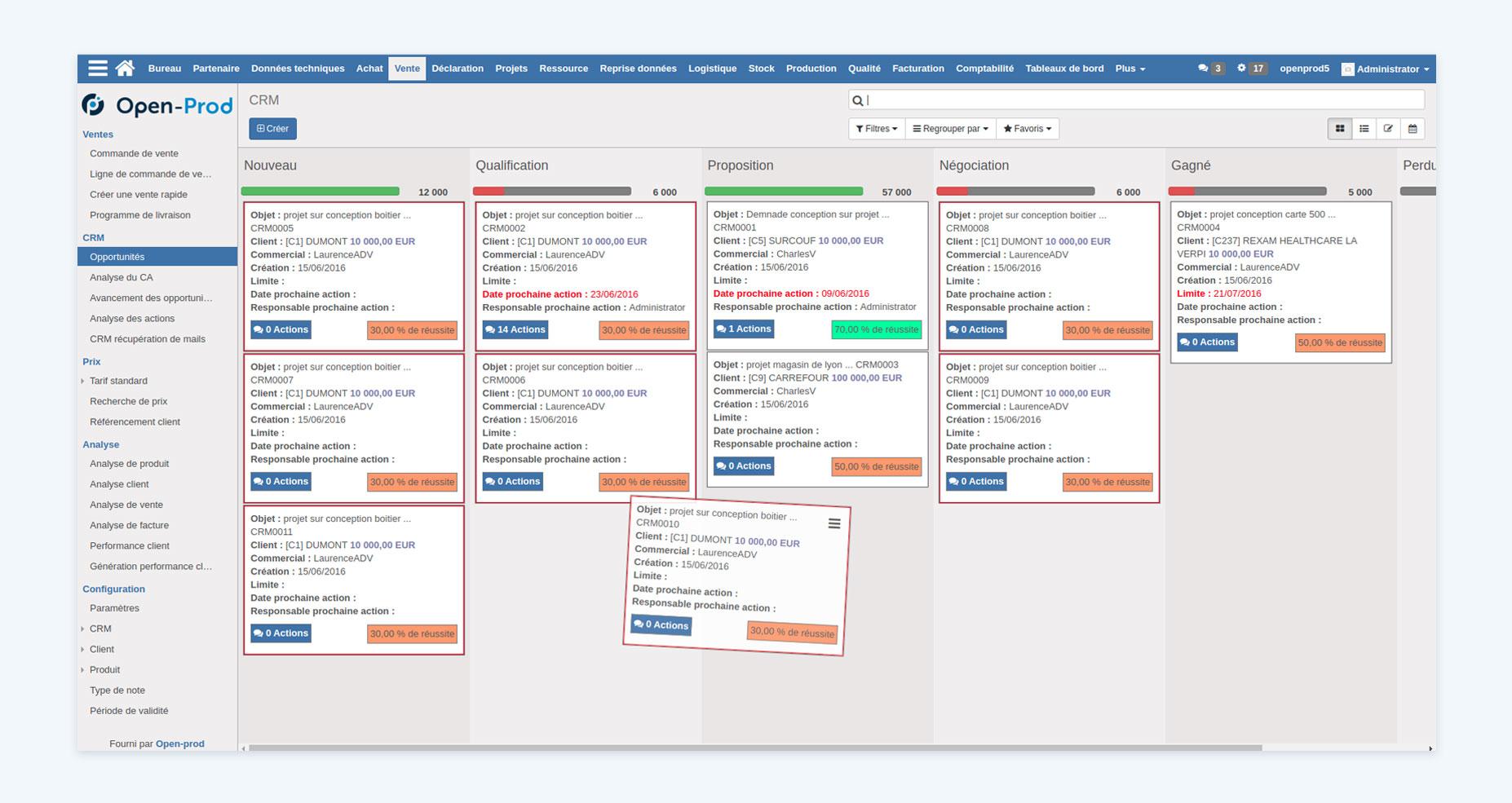 ERP Open-Prod - Screenshot 3