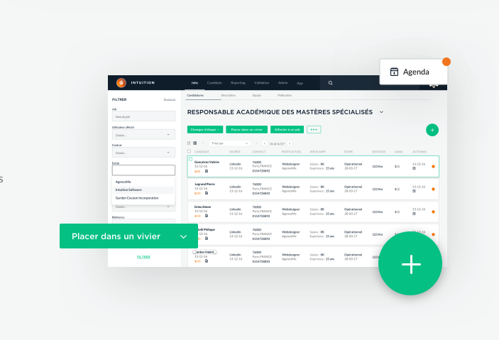 Jobaffinity : page d'un job
