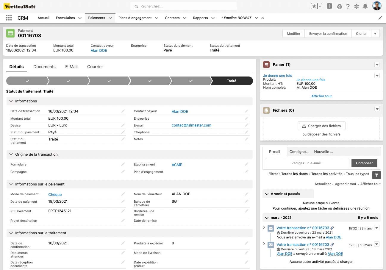 Gestion des paiements Gestion des paiements