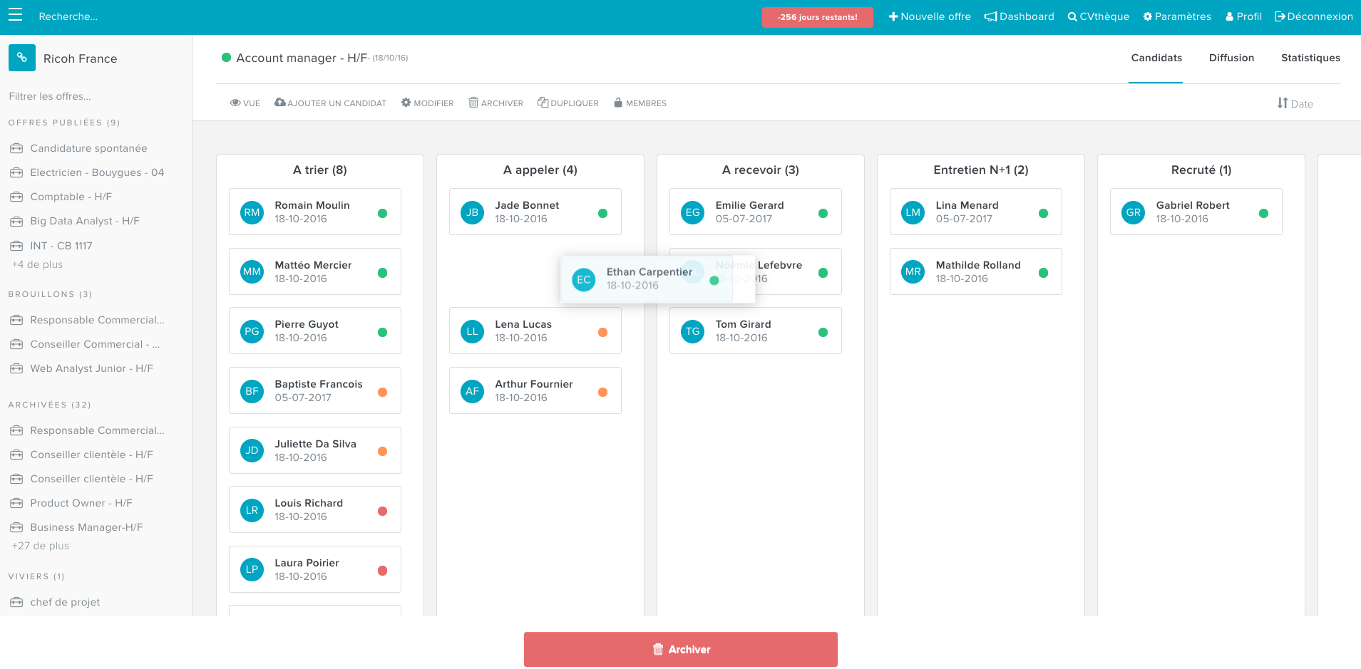 Flatchr - Manage your recruitment process on a Tie