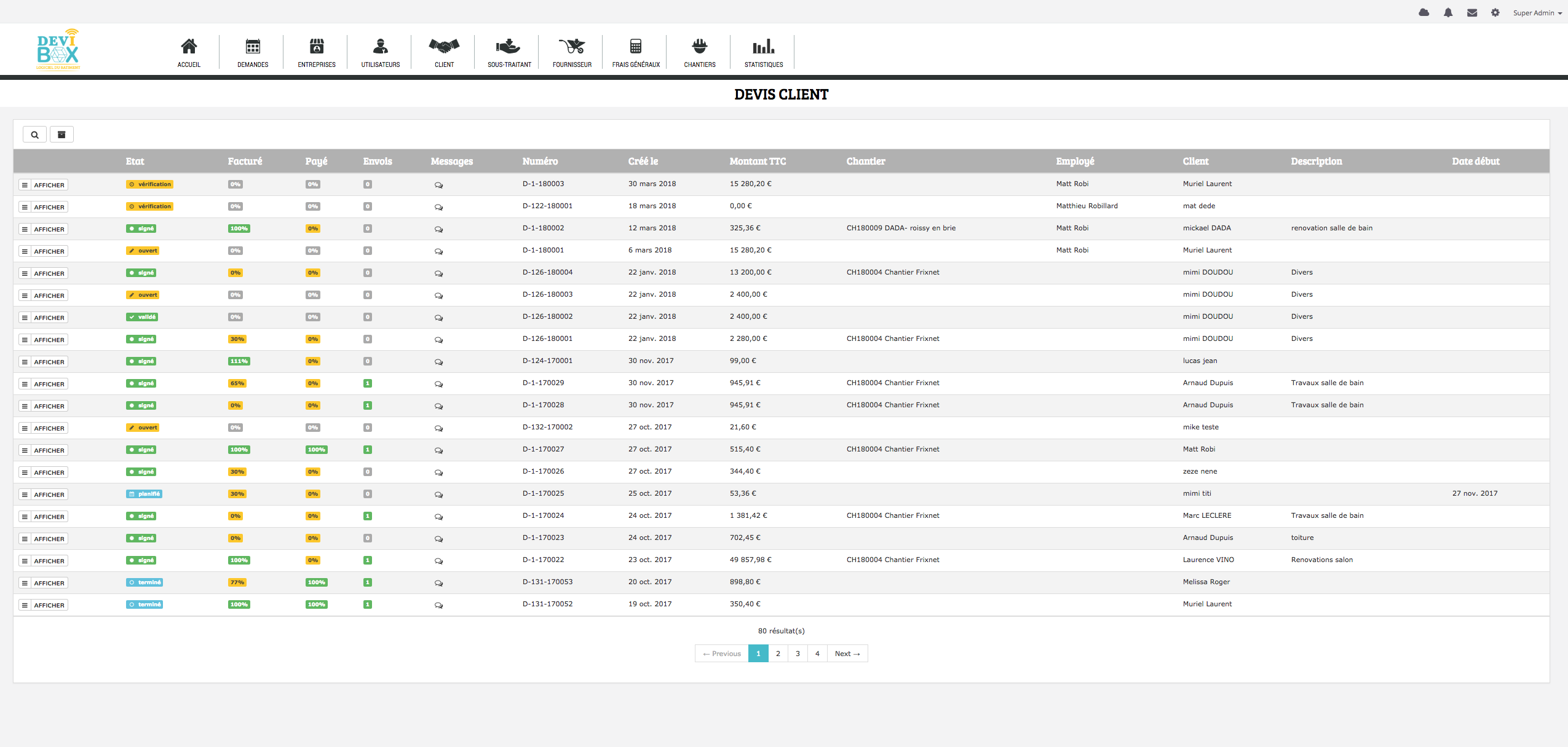 Devibox - Module DEVIS