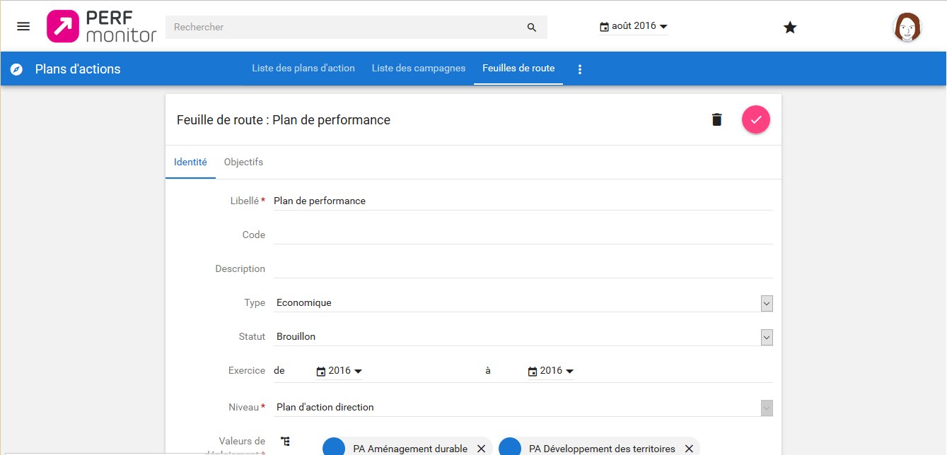 Strat monitor ex Perf Monitor - Die Erstellung des Fahrplans (oder Roadmap) ist einfach, folgen Sie einfach dem Modell von Perf-Monitor.