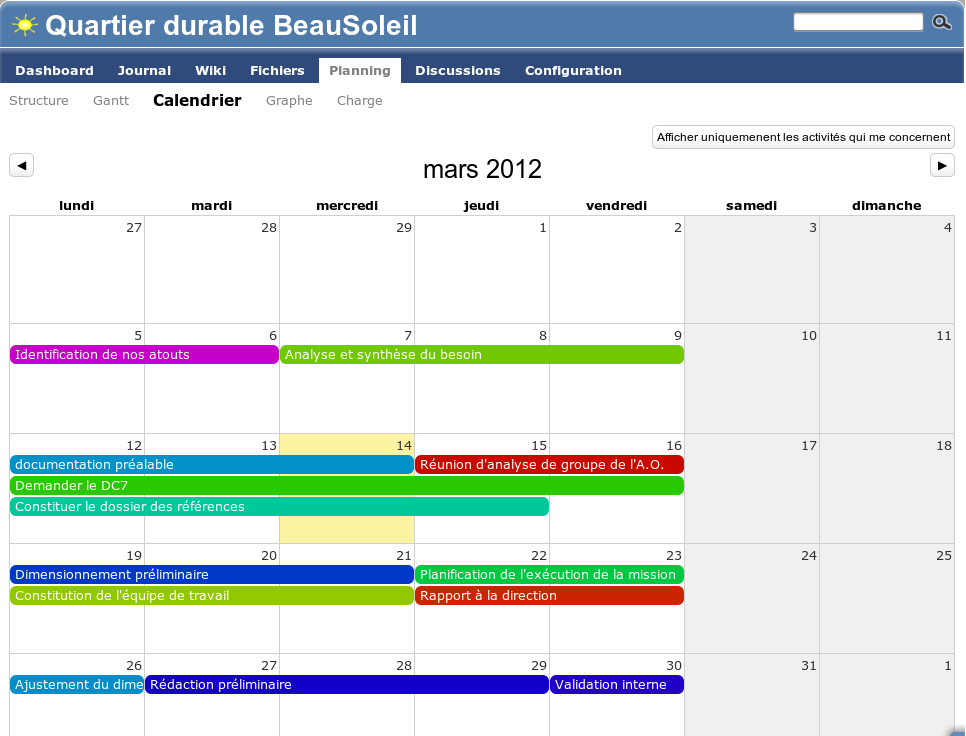 Organisez-vous au quotidien avec le calendrier - AtikTeam affiche automatiquement un calendrier des activités de tous vos projets, et vous pouvez l’importer dans votre logiciel d’agenda. Organisez-vous au quotidien avec le calendrier - AtikTeam affiche automatiquement un calendrier des activités de tous vos projets, et vous pouvez l’importer dans votre logiciel d’agenda.