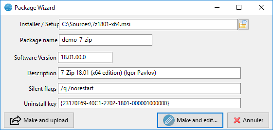 Package Wizard Package Wizard