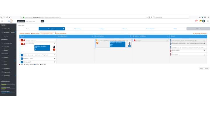Planifier et piloter l'avancement des tâches du projet dans SuiteProG (mode Kanban) Planifier et piloter l'avancement des tâches du projet dans SuiteProG (mode Kanban)