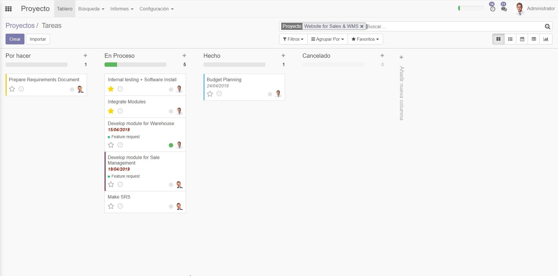 Odoo CRM-Pipeline Proyectos Odoo Odoo CRM-Pipeline Proyectos Odoo