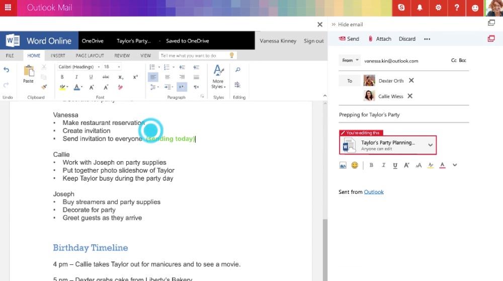 Joindre un fichier Word dans Outlook