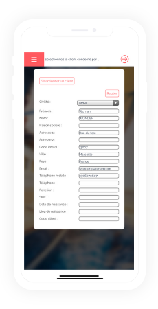 Fiche client SELL&SIGN Fiche client SELL&SIGN