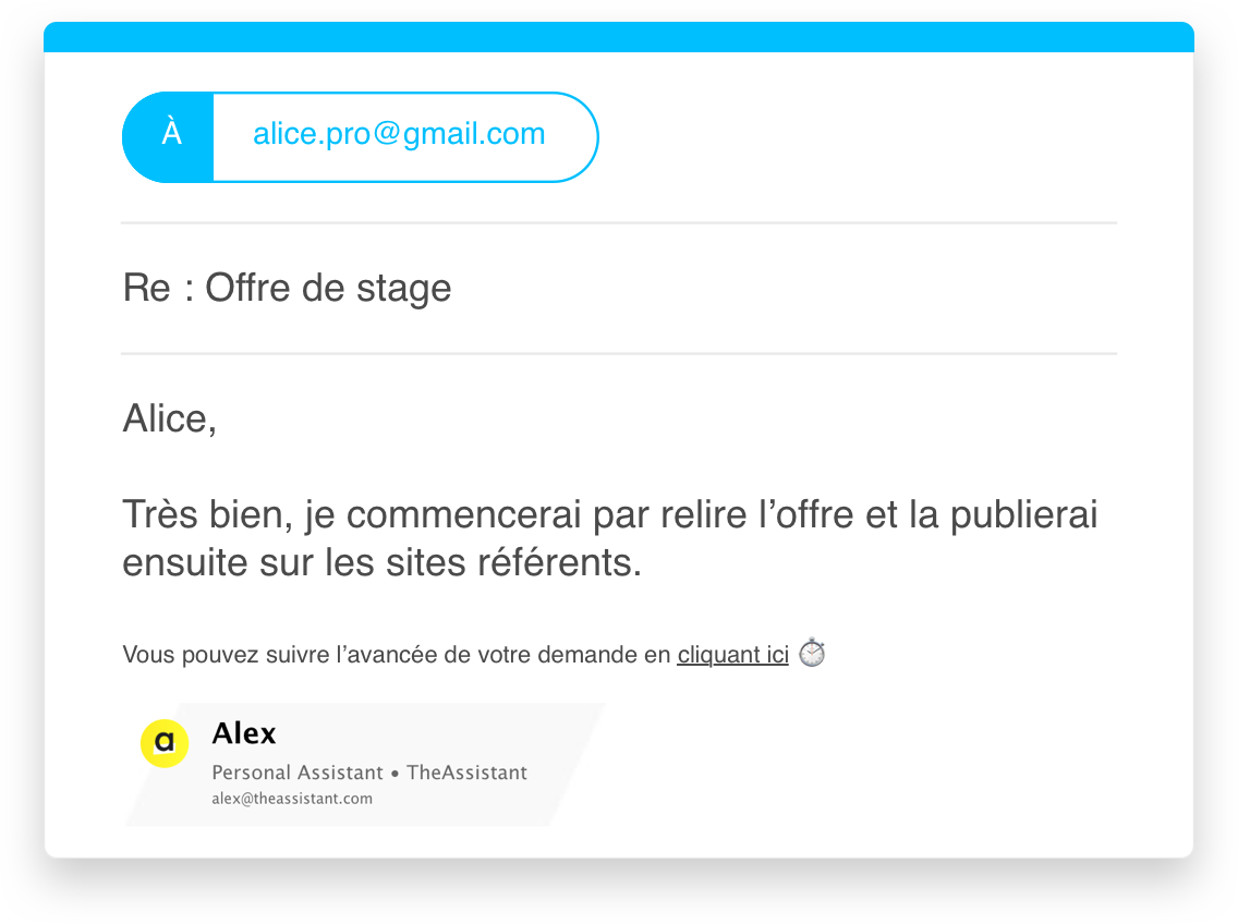 ...votre assistant prend en compte votre demande... ...votre assistant prend en compte votre demande...