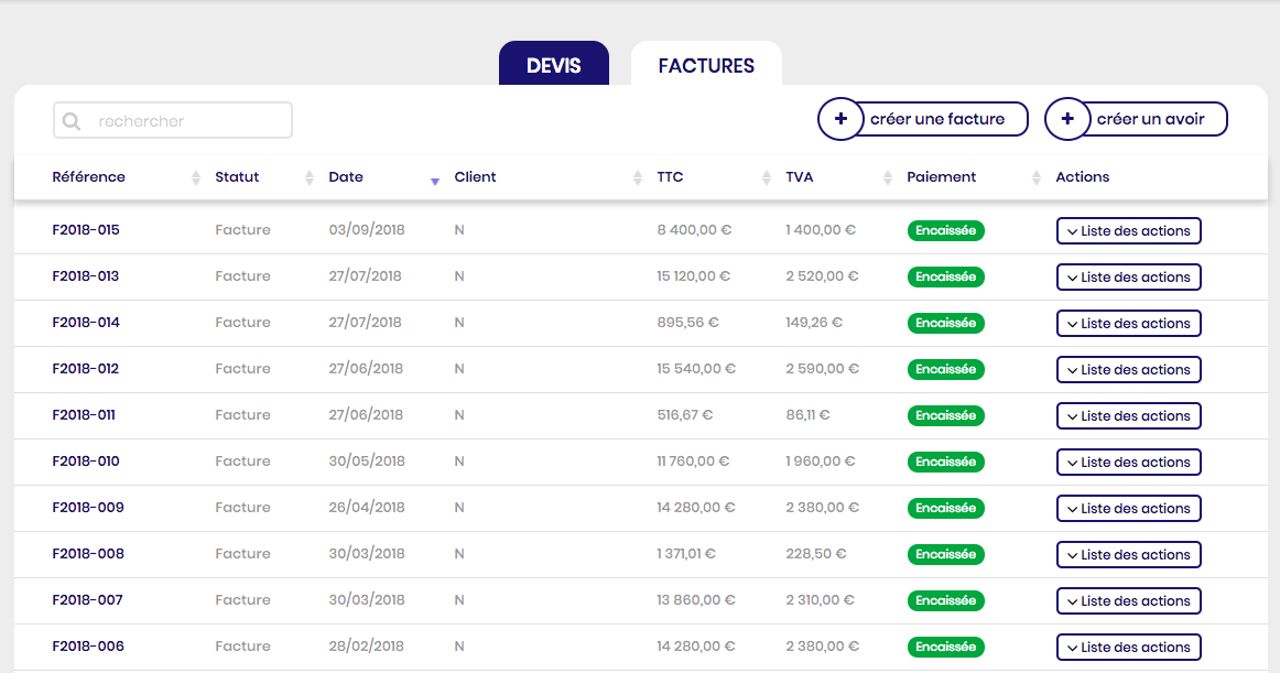 Module de vente Module de vente