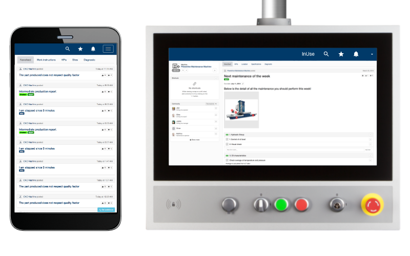 Suggérez à vos équipes en usine les actions à mener en fonction et guidez les avec des check-lists et de la documentation. Suggérez à vos équipes en usine les actions à mener en fonction et guidez les avec des check-lists et de la documentation.