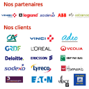 Voici un aperçu de nos clients et partenaires, principalement membres du CAC40 dans tout secteur d'activité donné. Voici un aperçu de nos clients et partenaires, principalement membres du CAC40 dans tout secteur d'activité donné.