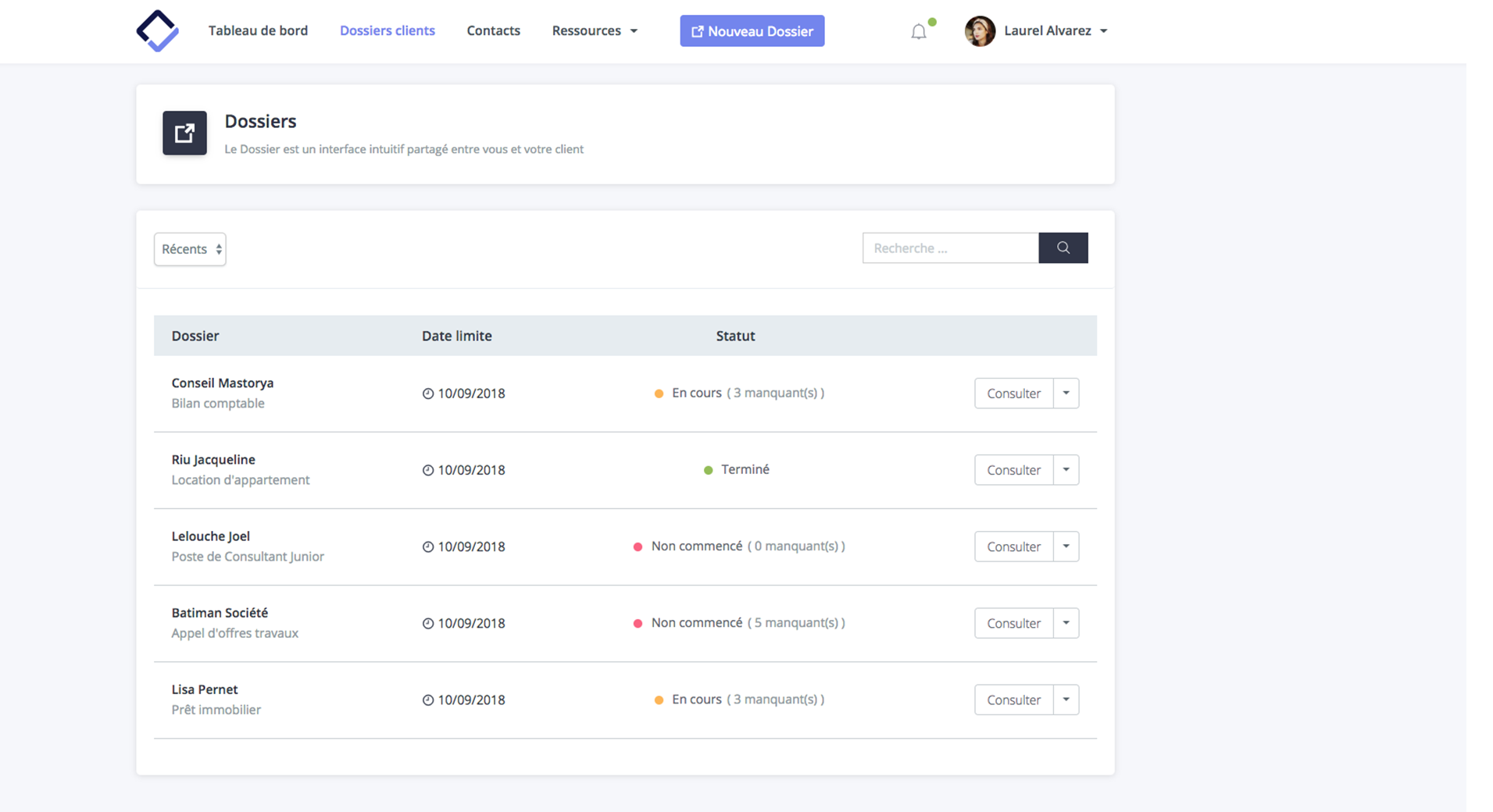 Créez des dossiers en fonction de votre activité et vos besoins de collecte Créez des dossiers en fonction de votre activité et vos besoins de collecte