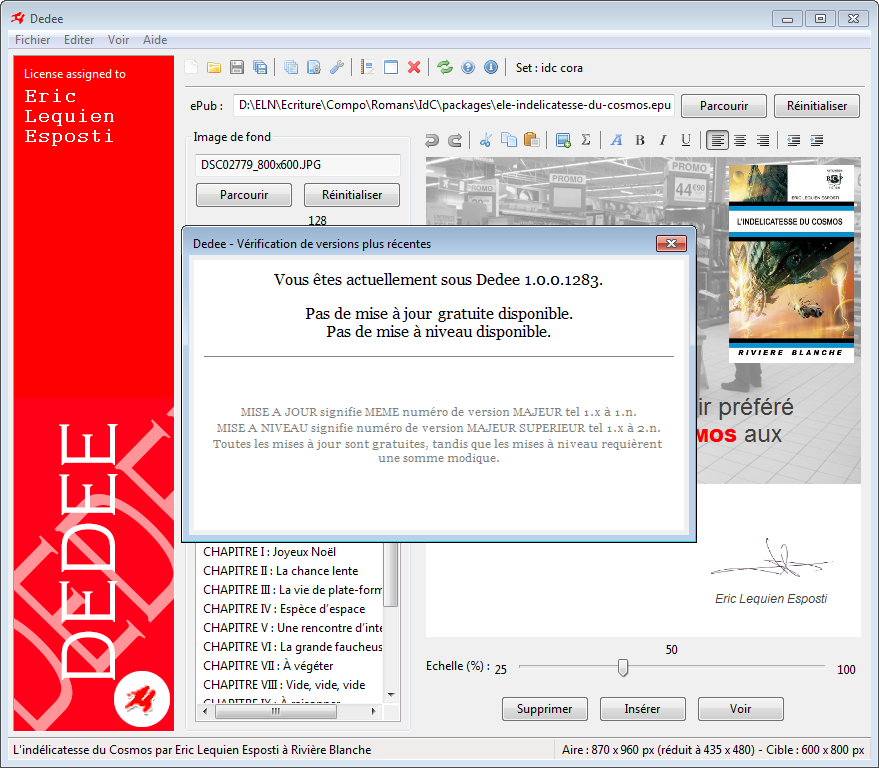 Vérification de version sous Windows Vérification de version sous Windows