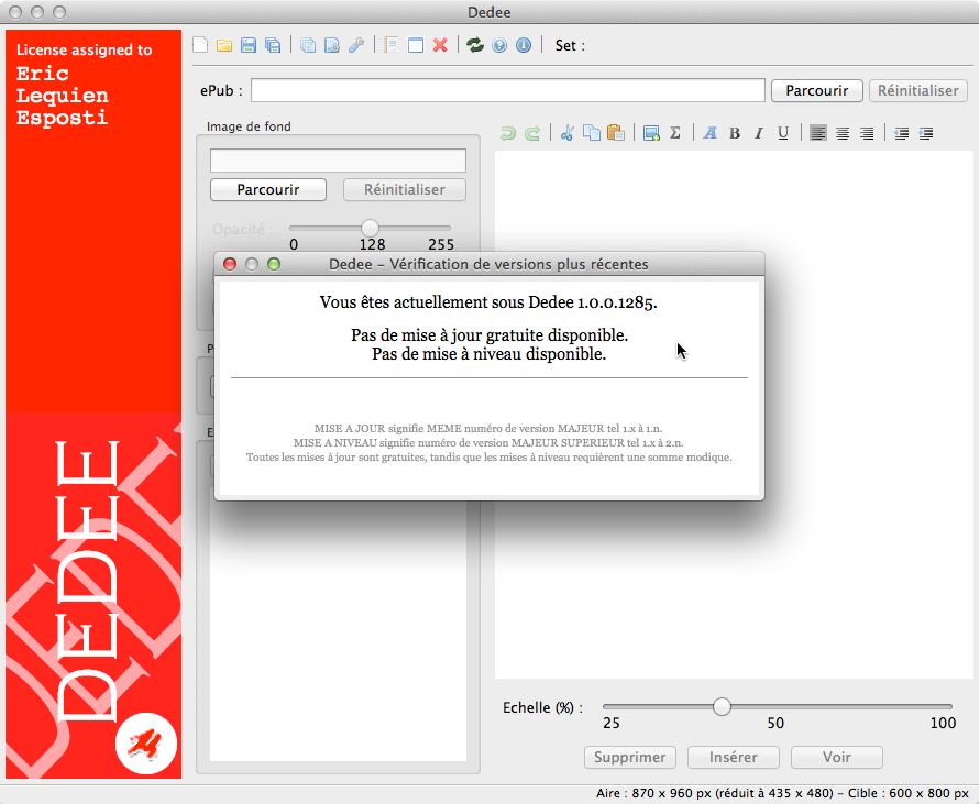 Vérification de version sous OS X et macOS Vérification de version sous OS X et macOS