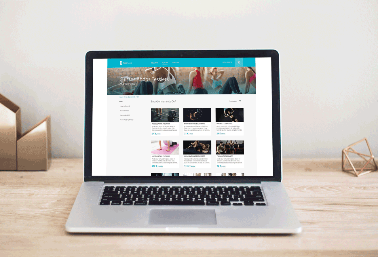 Réservation et paiement en ligne