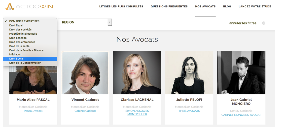 Votre profil avocat référencé sur notre plateforme à dimension nationale