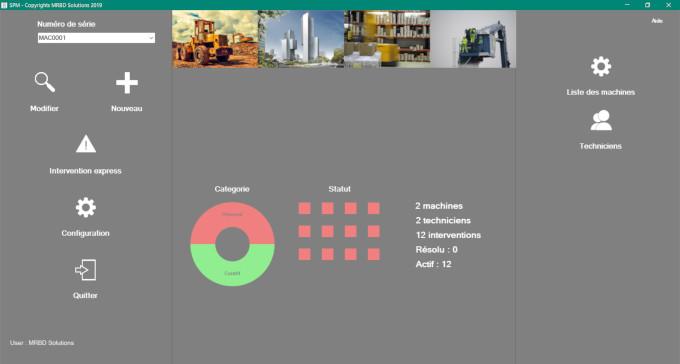 SPM - Interface d'accueil simple et modulable
